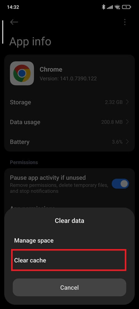 Last step to clear chrome cache Last step to clear chrome cache