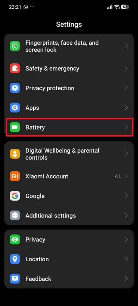 Battery Usage Check 1
