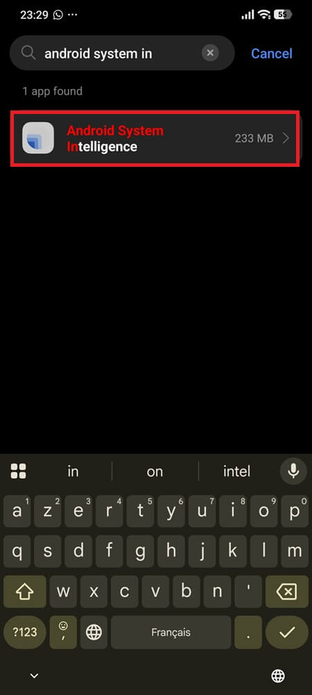 Clear Android System Intelligence Data 1