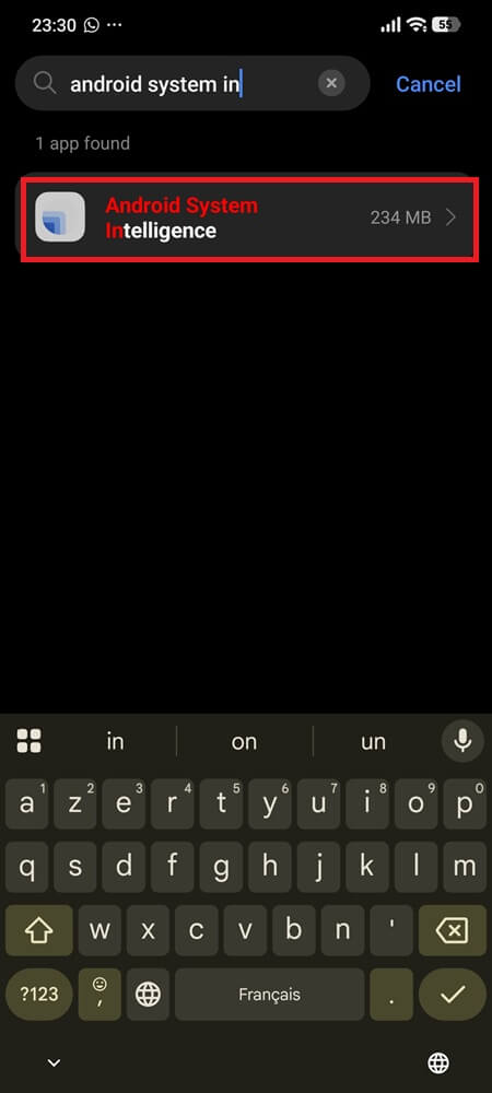 Uninstall Android System Intelligence Updates 1