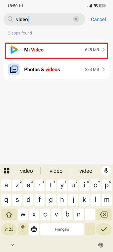 Mi Video appearing in Xiaomi app settings search results Find Mi Video in Xiaomi App Settings